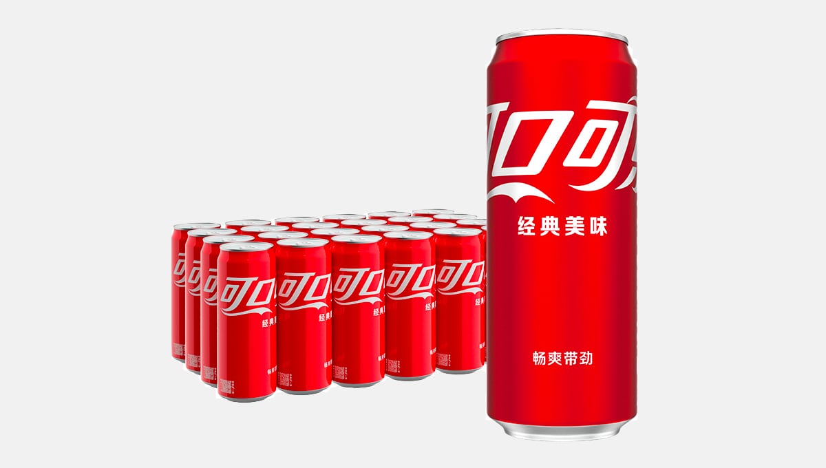 可口可乐经典口味汽水饮料330mlx24罐整箱
